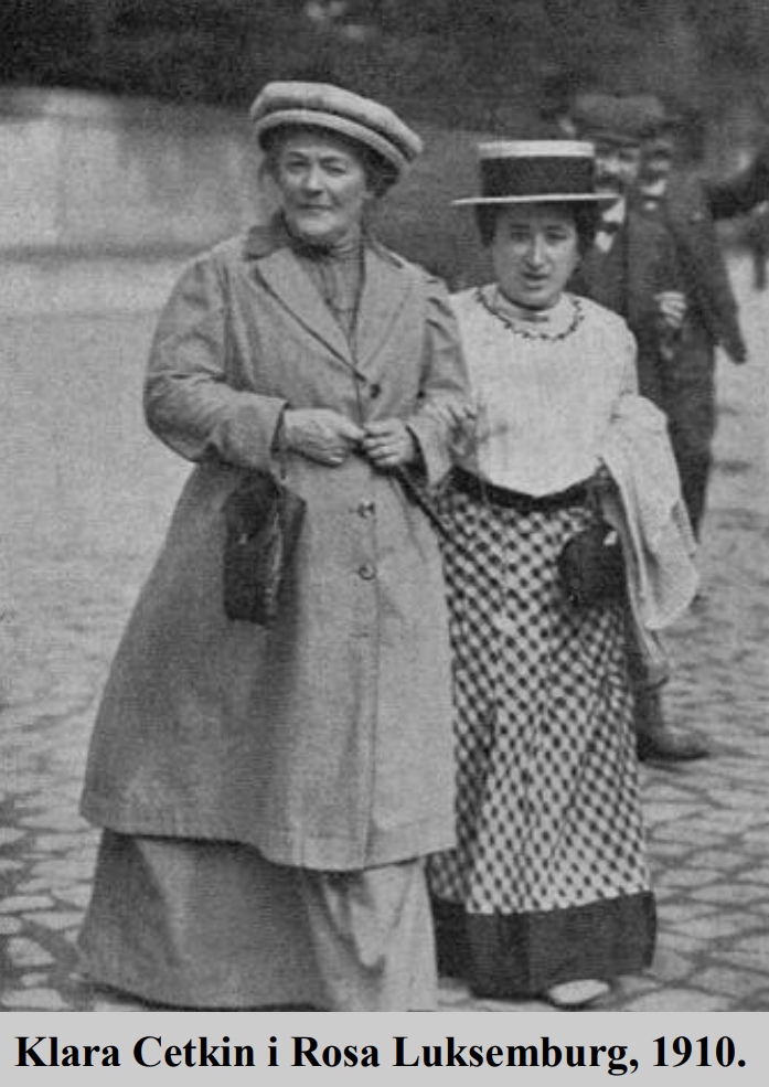 Klara Cetkin i Rosa Luksemburg, 1910.